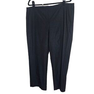 Chicos 3 Size 16 Black Pants Juliet Straight Leg Stretch Slimming Tummy Control